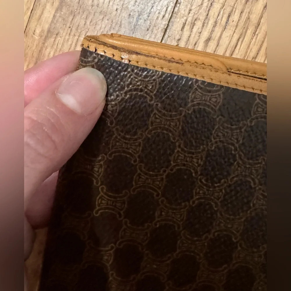 Celine Triomphe Vintage Macadam Canvas leather wallet - Picture 11 of 11